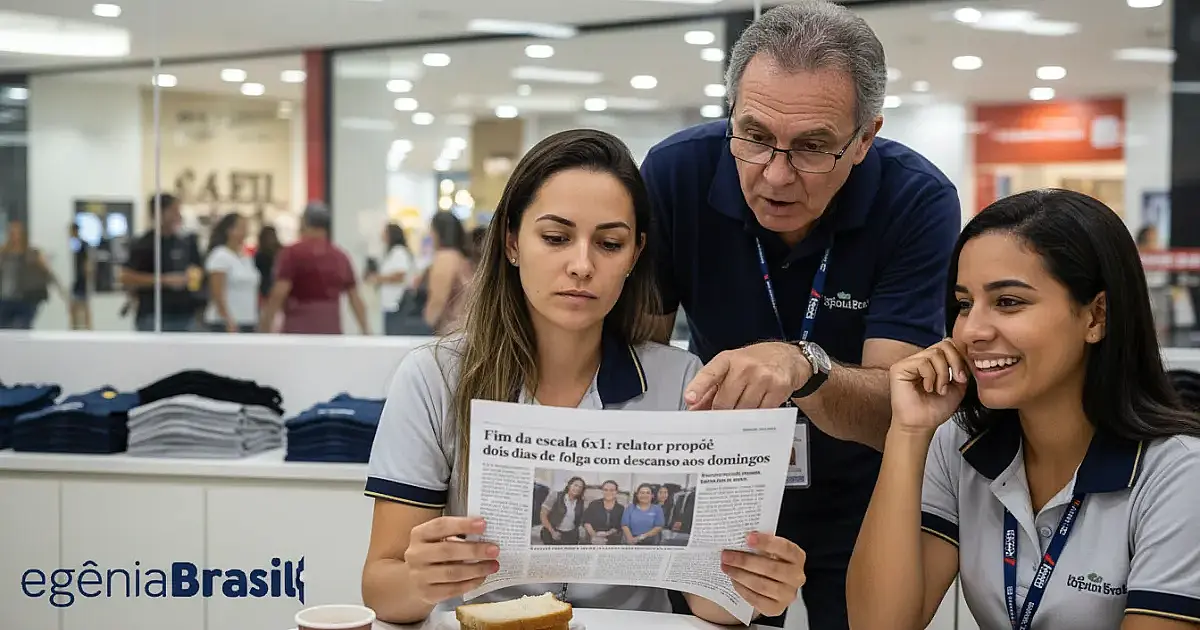 Fim da escala 6x1: relator propõe dois dias de folga com descanso aos domingos