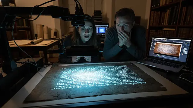 Tecnologia de imagem multiespectral permite ver o que o olho humano ignora em manuscritos antigos.