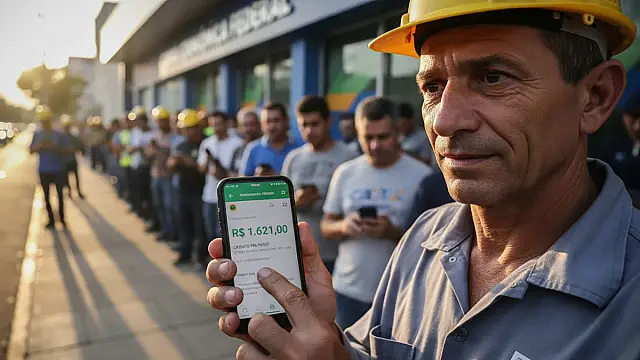 Pagamento do abono salarial 2026 injeta bilhões na economia brasileira e beneficia milhões de trabalhadores. Foto: Arte/EBC