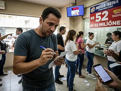 Sorteio da Mega-Sena acontece no Espaço da Sorte em São Paulo com prêmio milionário.