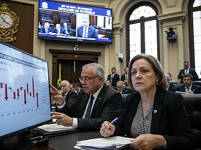 Ministros do STF analisam constitucionalidade da redistribuição de receitas do petróleo entre entes federativos.