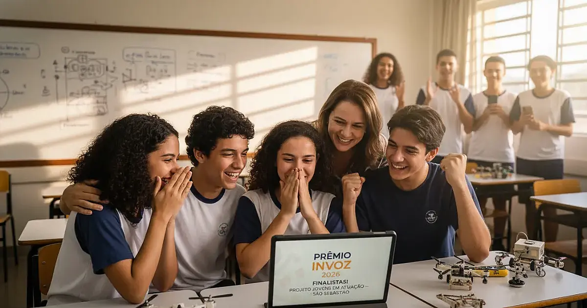 Alunos de São Sebastião são finalistas de prêmio nacional da Embraer com projeto inovador