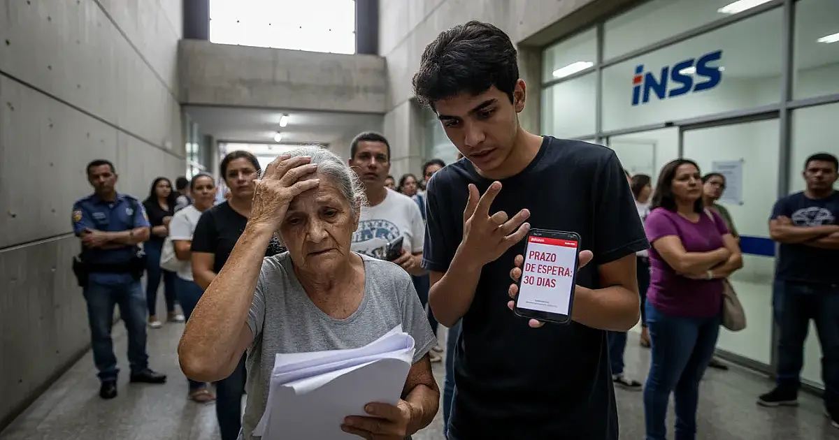 Fila do INSS diminui, mas novas regras impõem "trava" de 30 dias e geram alerta para segurados