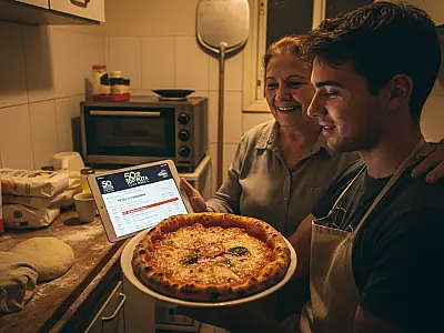 Eduardo Casabona e sua mãe, Doris: a parceria que deu origem a uma pizzaria premiada internacionalmente.