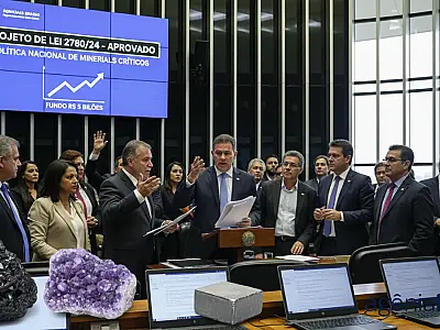 Câmara dos Deputados aprova marco legal para exploração de minerais estratégicos no Brasil.