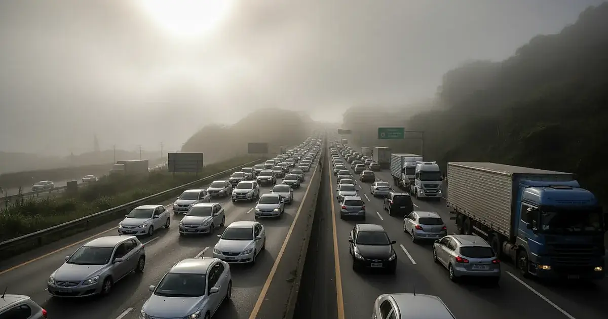 Trânsito na Anchieta e Imigrantes exige paciência: veja pontos de lentidão e orientações para o motorista