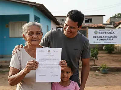 O processo de regularização fundiária em Bertioga garante a escritura definitiva para moradores de núcleos informais.