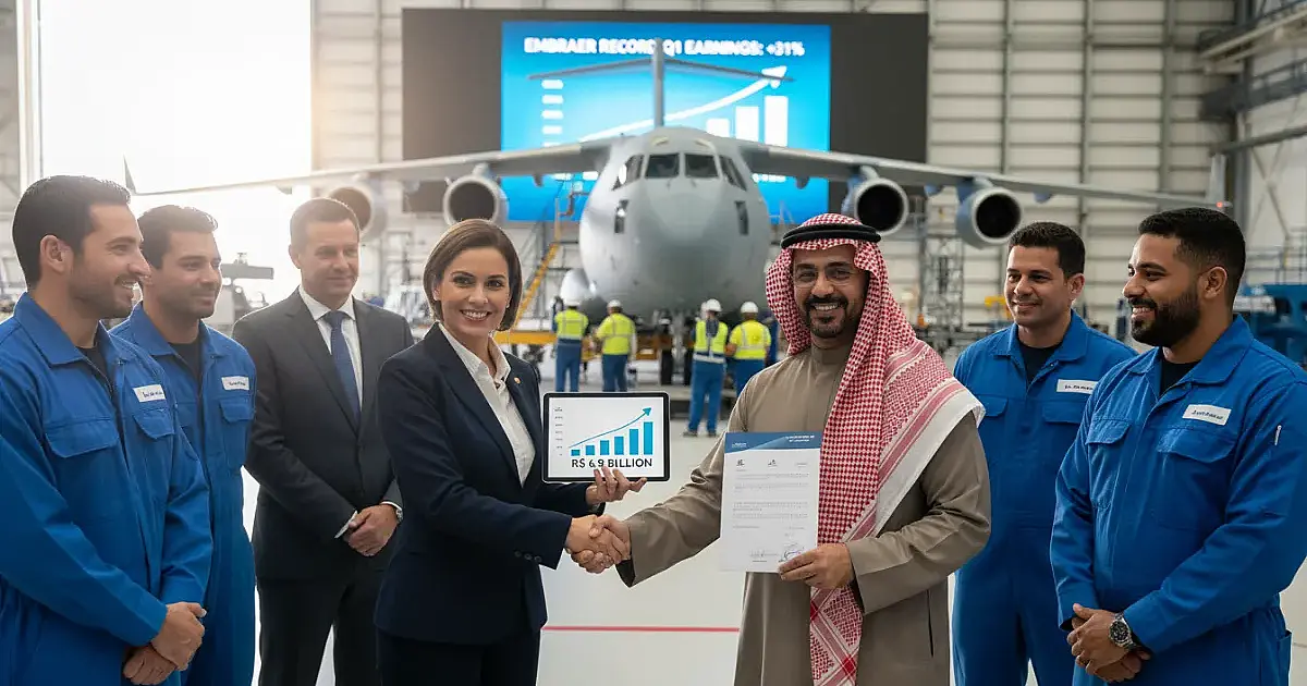Embraer atinge faturamento recorde de R$ 6,9 bilhões no melhor início de ano de sua história