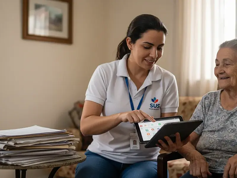São Vicente elimina papel e atinge 100% de digitalização nas visitas de Agentes de Saúde