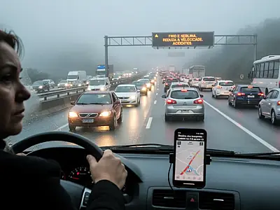 Trânsito na Imigrantes: Frio e excesso de veículos complicam subida para São Paulo nesta manhã