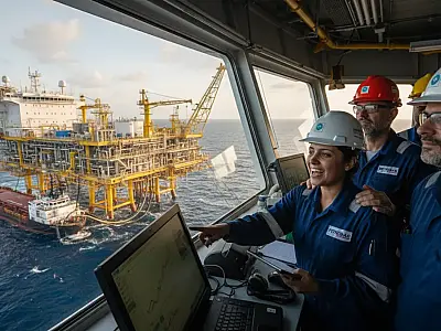Plataforma P-79 inicia operação antecipada no Campo de Búzios, litoral da Bacia de Santos.
