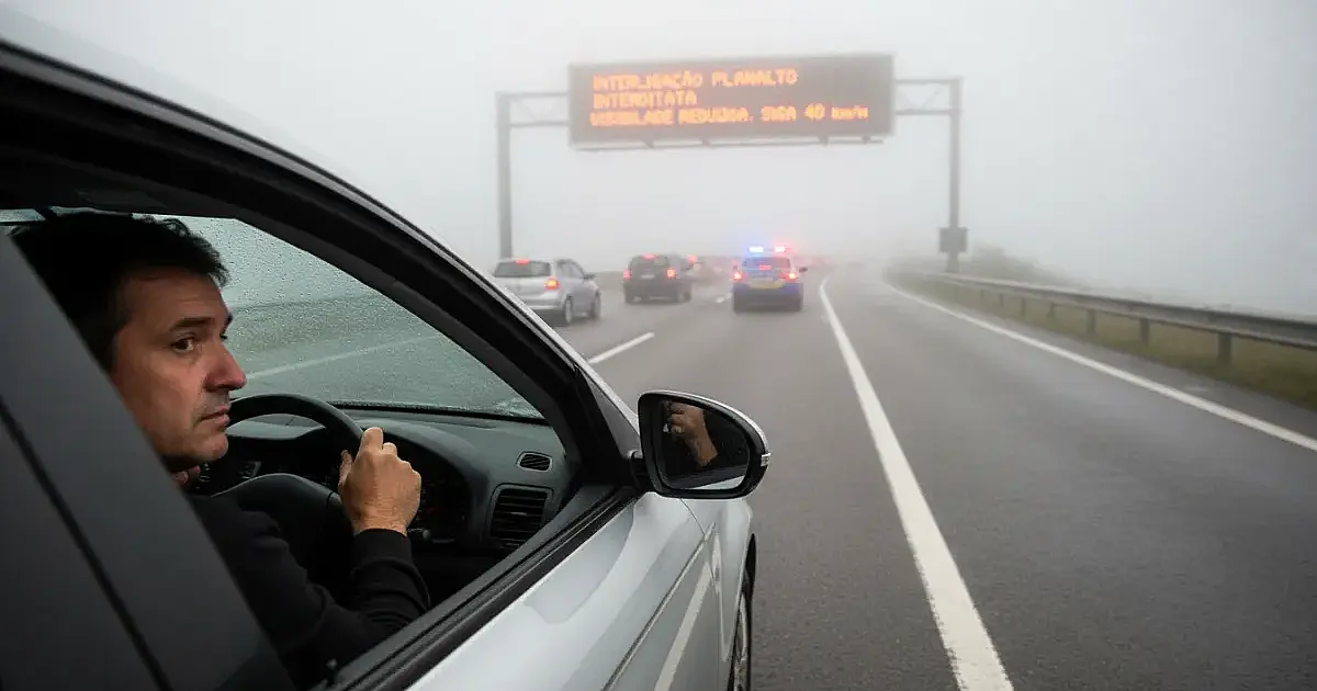 Neblina fecha Interligação Planalto na Anchieta-Imigrantes neste domingo (24)