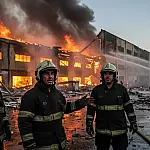 Fogo e explosões em Mauá: Incêndio de grandes proporções destrói fábrica de velas