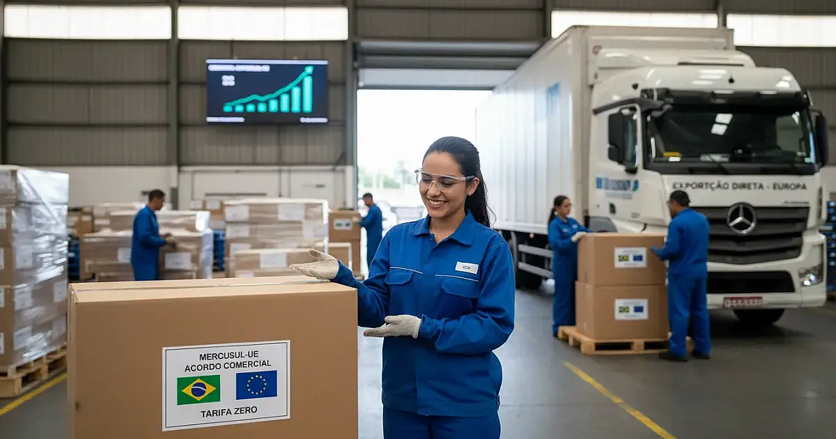 Acordo Mercosul-UE: Exportações brasileiras ganham fôlego com queda de tarifas