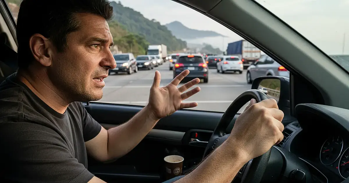 Trânsito no Sistema Anchieta-Imigrantes exige paciência do motorista rumo à Capital nesta quinta