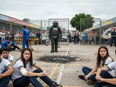Equipes de segurança e resgate foram acionadas para o CIEP Lasar Segall após detonação de artefato no pátio.