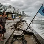 Guarujá sob ameaça: o avanço do mar que desafia o recorde mundial da Praia do Tombo