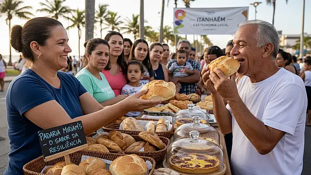 Miriam Poletto produz pães de mandioquinha e tortas artesanais que são sucesso de vendas em Itanhaém.
