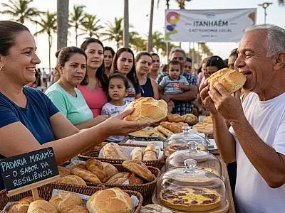 Miriam Poletto produz pães de mandioquinha e tortas artesanais que são sucesso de vendas em Itanhaém.
