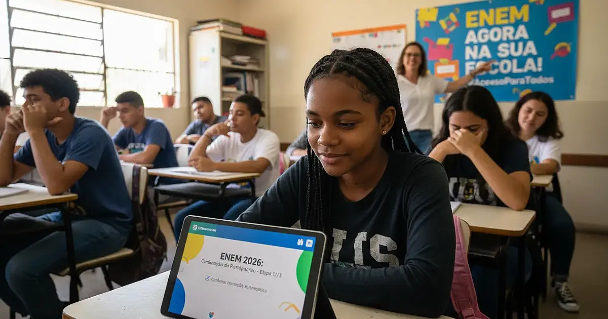 Enem 2026: MEC confirma inscrição automática para alunos da rede pública