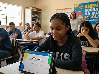 Estudantes da rede pública terão processo de inscrição facilitado e provas em suas próprias escolas a partir de 2026.