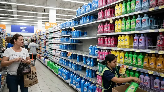 Prateleiras de supermercados apresentam vácuo de produtos da marca líder após decisão regulatória.