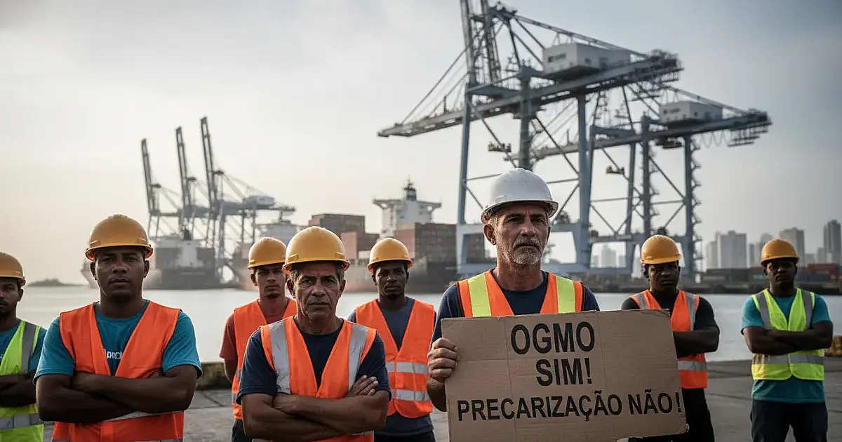 Greve de estivadores paralisa Porto de Santos e expõe divisão nacional da categoria