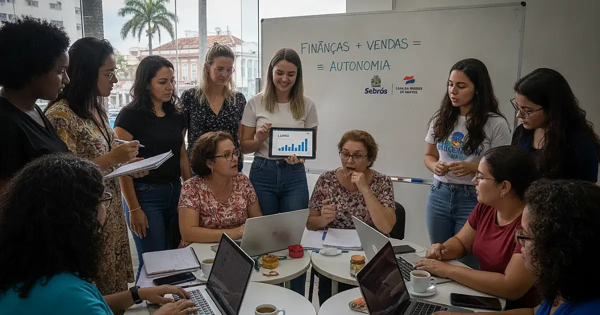 Santos oferece cursos gratuitos de gestão e vendas para mulheres