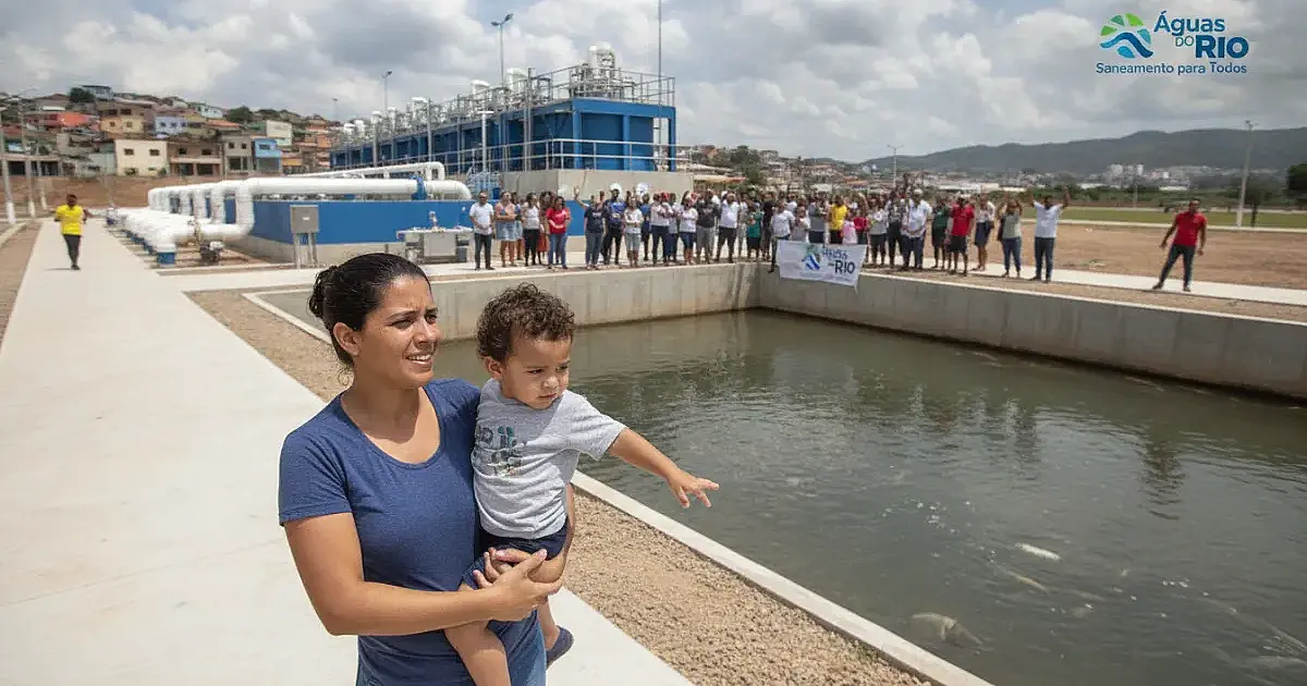 Queimados, Japeri e Nova Iguaçu ganham megaestação de esgoto para beneficiar 270 mil moradores