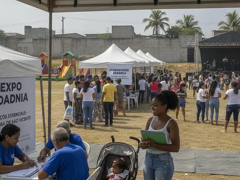 São Vicente promove 1ª Expo Cidadania com shows gratuitos e serviços essenciais no Tancredo Neves