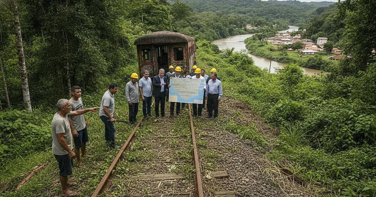 Trem turístico entre Baixada e Vale do Ribeira: Tarcísio quer reativar ferrovia histórica
