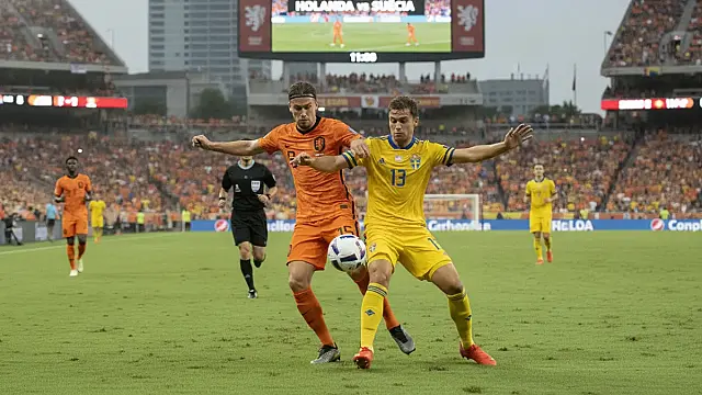 Holanda e Suécia se enfrentam no NRG Stadium em Houston pela Copa do Mundo.