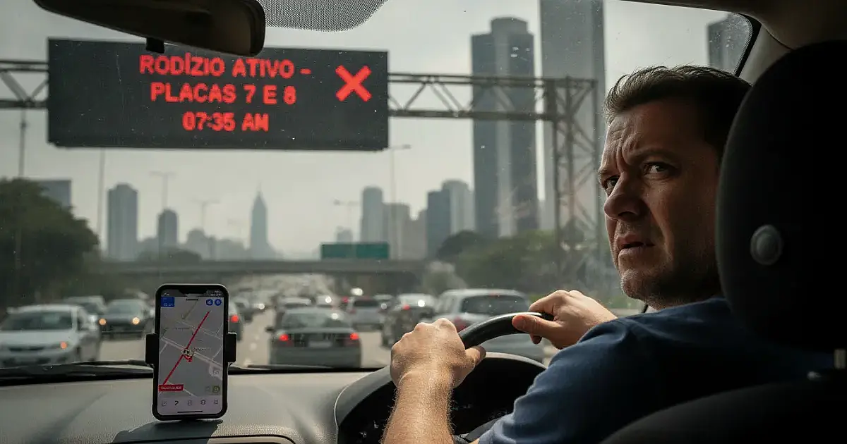 Rodízio em São Paulo: atenção para restrição de placas 7 e 8 nesta quinta-feira