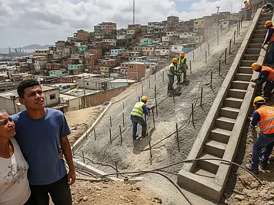 Santos inicia obras de contenção no Morro do Marapé para reforçar segurança contra deslizamentos