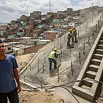 Santos inicia obras de contenção no Morro do Marapé para reforçar segurança contra deslizamentos