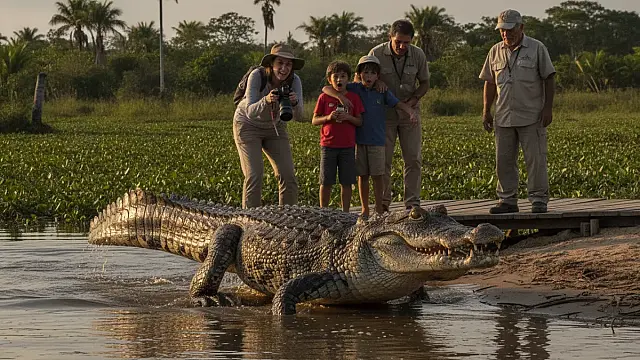 O jacaré é uma peça fundamental para o equilíbrio biológico dos rios e pântanos no território brasileiro.