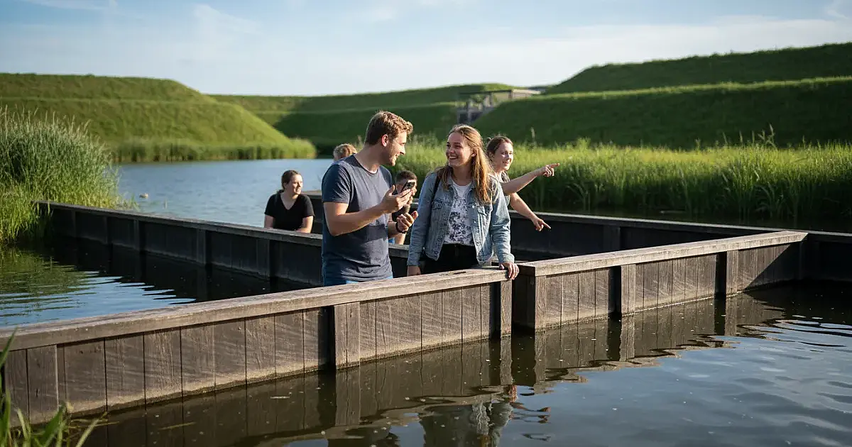 A fascinante "Ponte de Moisés": A obra que divide as águas e desaparece na paisagem