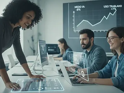 Uso de inteligência artificial no trabalho cresceu de 17% para 24% em um ano no Brasil.