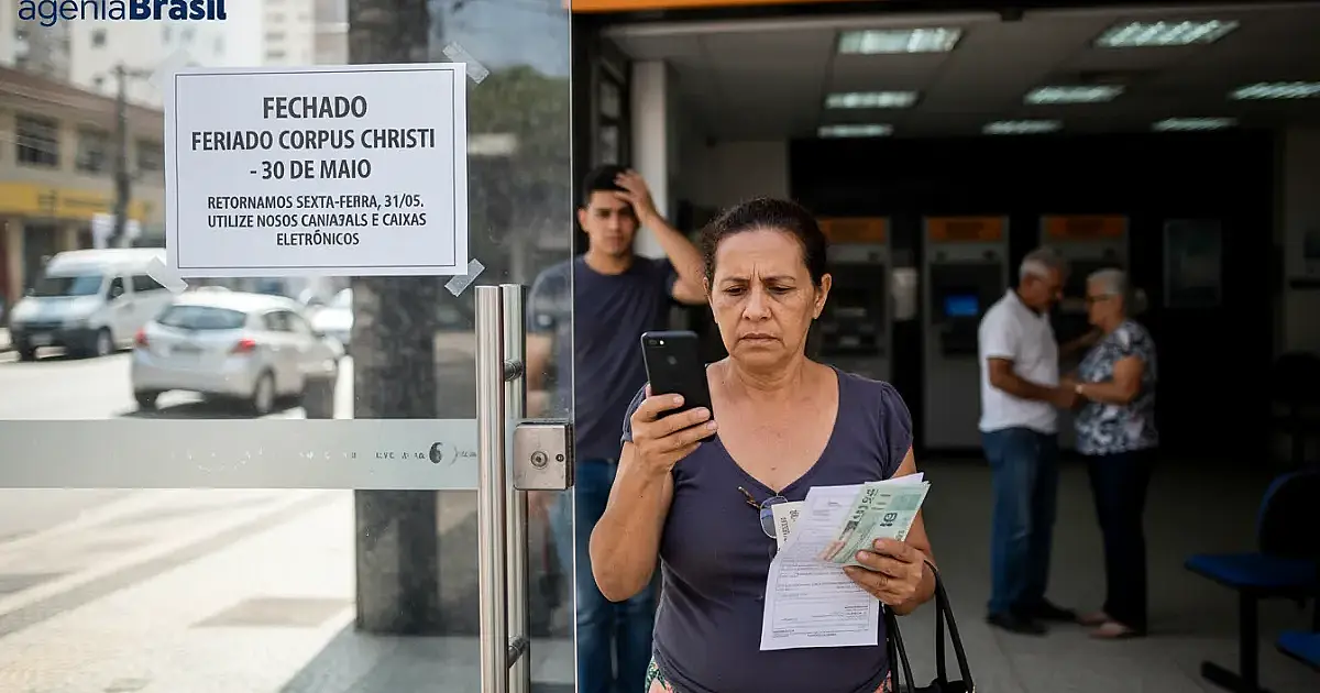 Bancos fechados no Corpus Christi: saiba como pagar contas sem multa e o que muda na sexta-feira