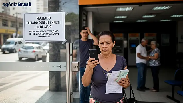Atendimento presencial em agências bancárias será retomado na sexta-feira após o feriado.