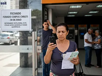 Atendimento presencial em agências bancárias será retomado na sexta-feira após o feriado.