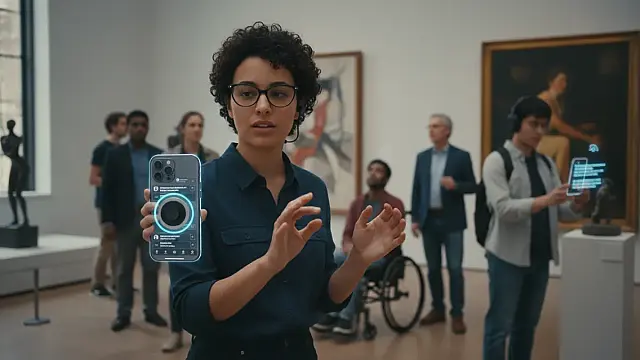 O sistema Apple Intelligence usará a câmera do iPhone para descrever ambientes em tempo real para pessoas com baixa visão.