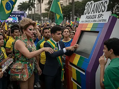 A multidão coloriu a Avenida Paulista em um manifesto por visibilidade e democracia durante a 30ª edição do evento.
