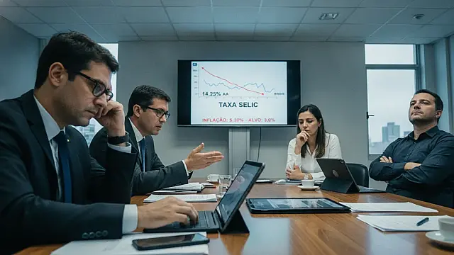 O presidente do Banco Central, Gabriel Galípolo, lidera reunião do Copom que define rumos da taxa Selic.