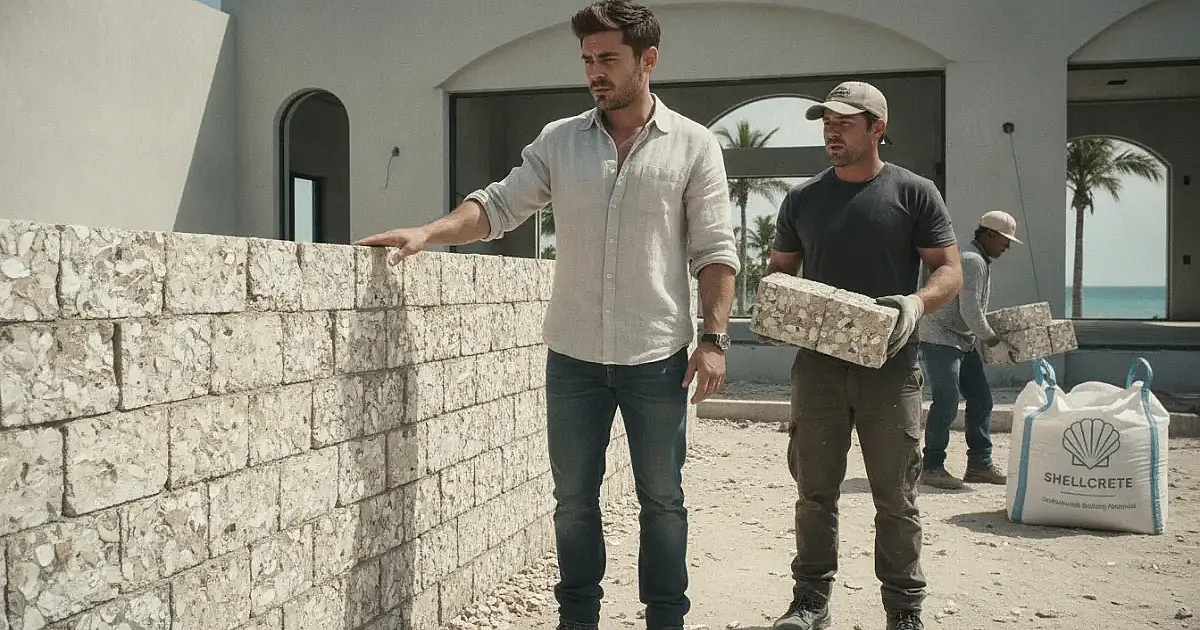 Zac Efron troca concreto por tijolos de ostras em mansão e dita nova tendência de luxo sustentável