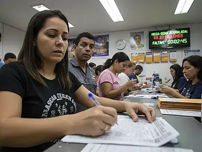 Apostas para a Mega-Sena acumulada podem ser feitas até as 20h desta terça-feira.