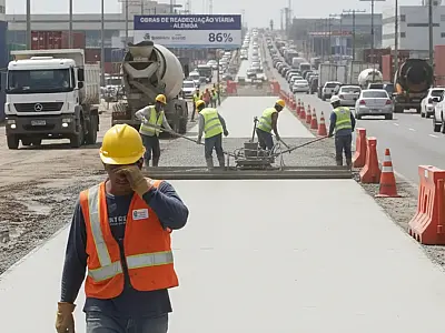 Mobilidade em Santos: Obras na Alemoa chegam a 86% e prometem destravar fluxo de 14 mil veículos