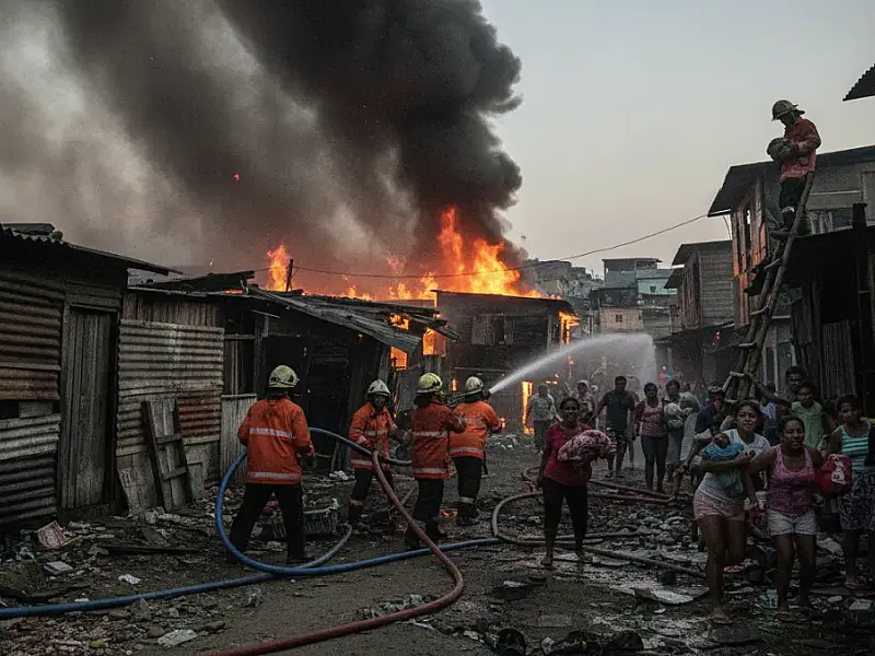 Incêndio em Paraisópolis: Fogo destrói casas e mobiliza bombeiros na Zona Sul de SP