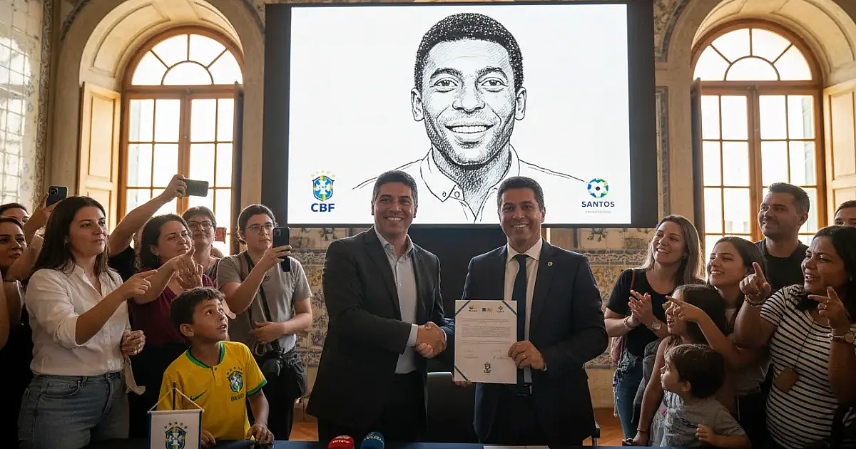 Santos e CBF selam parceria para transformar o Museu Pelé em polo global de turismo