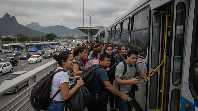 Motoristas de ônibus do Rio de Janeiro paralisam atividades nesta segunda-feira reivindicando reajuste salarial e melhores benefícios.